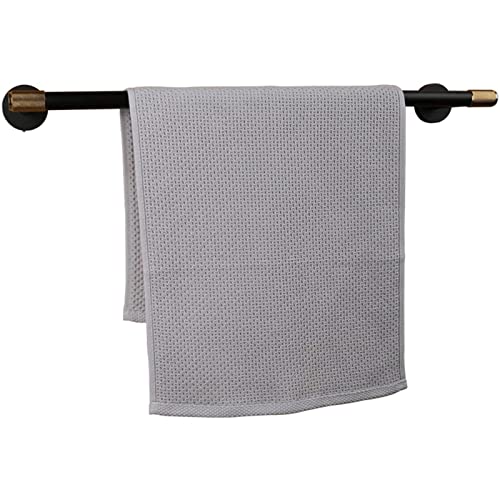 RAUGAJ Handtuch Bar Moderner Multifunktionales Handtuchregal ， Einmal Montierter Messing Handtuchhalter ， Hanging Bad Lagerhalter Accessoires ， Schwarz Einzigartig von RAUGAJ