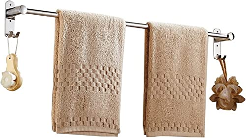 RAUGAJ Handtuch Handtuchschiene Edelstahl Einstange Handtuch Rack Haken Sie Handtuchschiene Hanging Handtuchhalter Für Bad Balkon Küchenhandtuch Handtuch Handtuch Badezimmer Handtuchregal/40Cm von RAUGAJ