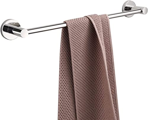 RAUGAJ Handtuchhaltehandtuchschiene Wandmontage Badetuch Rack, Badezimmer Handtuchschiene Optional Lange Runde Eintuchhalterhalterschraube Wandmontage Hanging Hanging/60Cm von RAUGAJ