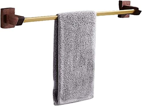 RAUGAJ Handtuchhandtuchschiene Walnuss Handtuch Badezimmer Handtuch Rack Selbstkleber Wandtuchhalter Bad Balkon Handtuch Kleiderbügel Bad Handtuchregal/50Cm von RAUGAJ