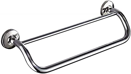 RAUGAJ Handtuchregal Badezimmer Shees Nicht Perforiertes Doppel-Tange-Handtuchhandtuchschiene Badezimmer Handtuchregal Sier Tidy/54.5Cm von RAUGAJ
