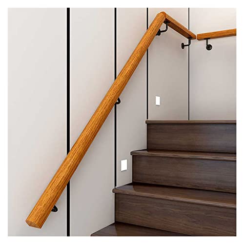 RAUGAJ Holzhandläufe Nicht-Schlupftreppenschiene-50-400 cm Lang, Kinder/Senioren/Behinderte Barriere-Freie Grabstangen, Mit Wandmontageunterstützung/0.5M/1.6Ft RAUGAJ Holzhandläufe Nicht-Schlupftreppenschiene-50-400 cm Lang, Kinder/Senioren/Behinderte Barriere-Freie Grabstangen, Mit Wandmontageunterstützung/0.5M/1.6Ft von RAUGAJ