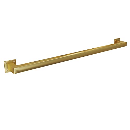 RAUGAJ Kindergarten Anti -Skid -Treppe Handläufe, Wandmontierte Hilfssicherheitsgrabungsstange Für Ältere Kinder, Die Mithilfe Von Quadratischen Eisenröhren Deaktiviert Sind,/Gold/600Cm/19.7Ft/236.2In von RAUGAJ