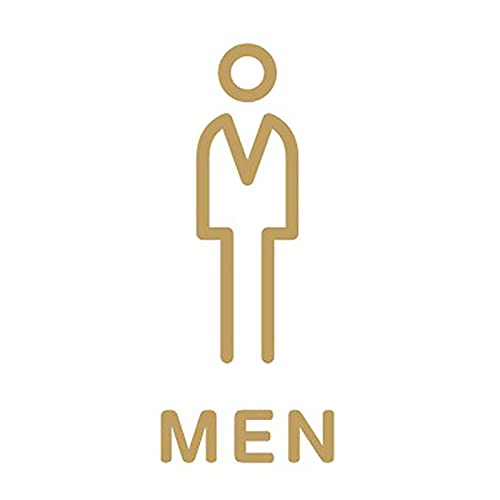RAUGAJ Männliches Und Weibliches Toilettenschild, Wc-Wandaufkleber, Badezimmer Unisex Wc-Türschild, Acryl-Toilettenschild Selbstklebend/Man/20 * 14Cm von RAUGAJ