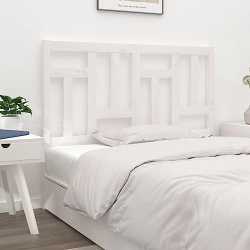 RAUGAJ Möbel Home Tools Bett Kopfteil Weiß 165,5x4x100cm Massivholz Kiefer von RAUGAJ