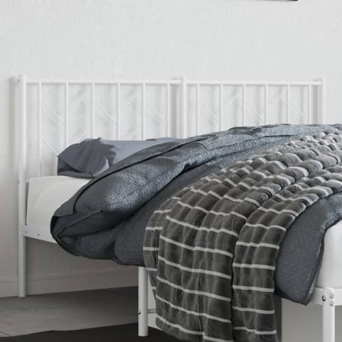 RAUGAJ Nice Beds & Accessories Kopfteil & Fußteil - Metall Kopfteil Weiß 150 cm von RAUGAJ