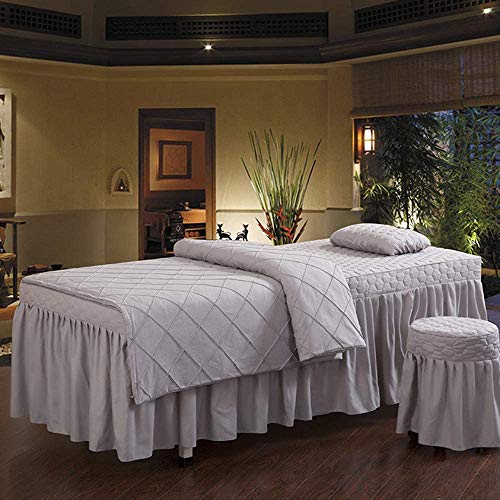 RAUGAJ Set Von 4 Beauty -Betthülsen, Bett Set Für Tattoo -Tisch, Enthält Duvet Case Pillow Case Stuhlbett, Waschbar/10/190 * 80 cm von RAUGAJ