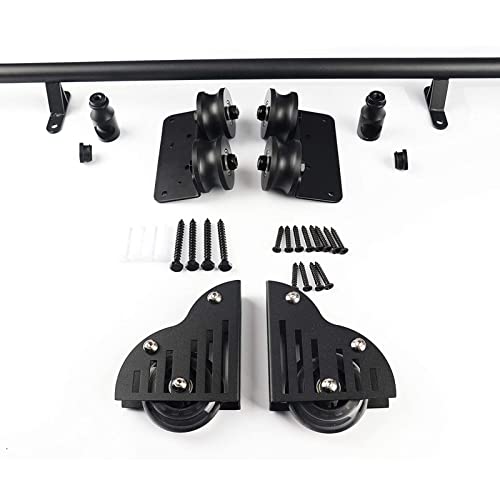 RAUGAJ Sliding Library Ladder Hardware Kit Metal Black Rolling Ladder Hardware Library Sliding Ladder Hardware Kit,Round Tube Sliding Barn Ladder Library Ladderfull Set Track Kit/Color/3.3Ft/100Cm Tra RAUGAJ Sliding Library Ladder Hardware Kit Metal Black Rolling Ladder Hardware Library Sliding Ladder Hardware Kit,Round Tube Sliding Barn Ladder Library Ladderfull Set Track Kit/Color/3.3Ft/100Cm Tra von RAUGAJ