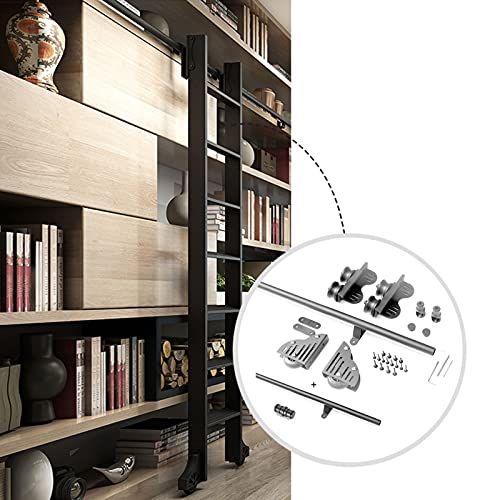 RAUGAJ Versenkbare Rolling Ladder Hardware Library Sliding Ladder Hardware Kit Runde Spur/Schiene, Stahl Rundes Rohr Mobile Ladder Track Für Home/Indoor/Loft, Mit Floor Roller Wheels/13Ft/400Cm RAUGAJ Versenkbare Rolling Ladder Hardware Library Sliding Ladder Hardware Kit Runde Spur/Schiene, Stahl Rundes Rohr Mobile Ladder Track Für Home/Indoor/Loft, Mit Floor Roller Wheels/13Ft/400Cm von RAUGAJ