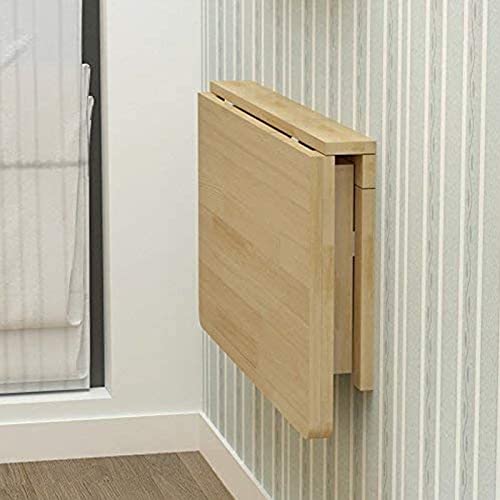 RAUGAJ Wandklapper Montierter Tisch Klapper Wand Montiertes Schreibtisch, Kleiner Wand Hanging Tisch Wandmontiert Tisch Platz Sparend Faltverkipptes Schwimmendes Schreibtisch Für Das Studium Schlafzim von RAUGAJ