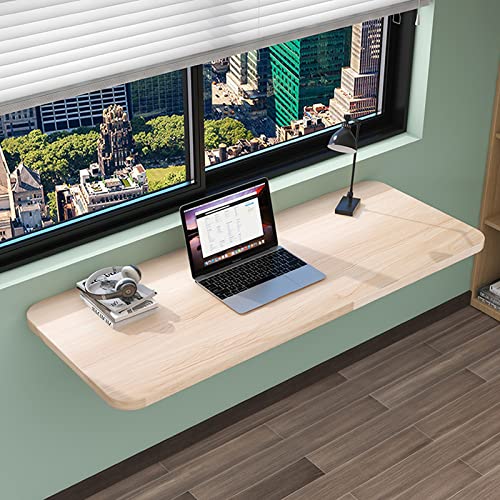 RAUGAJ Wandklapper Montierter Tisch Wandklappschreibtisch, Wandmontierte Tisch Platz Sparsame Faltende Schwimmende Schreibtisch Für Das Studium Schlafzimmer Badezimmer/B/65 * 25Cm von RAUGAJ