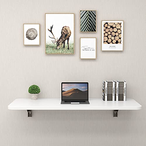 RAUGAJ Wandklapper Montierter Tisch Wandklappschreibtisch, Wandmontierte Tisch Platz Sparsame Faltende Schwimmende Schreibtisch Für Das Studium Schlafzimmer Badezimmer/a/65 * 25Cm von RAUGAJ