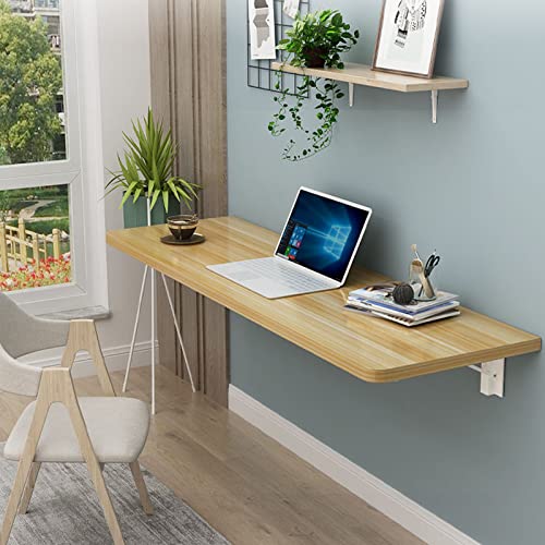 RAUGAJ Wandklappermontiertem Tisch Kleiner Wand Hanging Tisch Wandmontaged Klapptisch Zusammenklappbarer Arbeitsteben Platz Sparsame Faltfalt Nach Unten Schwimmendem Schreibtisch Für Bürohäuser Küche/ von RAUGAJ