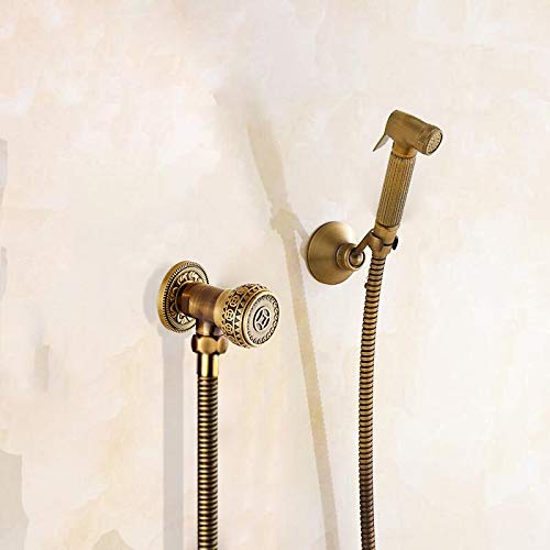 RAUGAJ Wasserhähne, Antike Messing Bidet Wasserhahnwand Montiert Geschnitzte Badezimmer Duschtoilette Waschmaschine Wasserhahn Kaltes Wasser Mit Handschulenhalterung/Das Ganze Set RAUGAJ Wasserhähne, Antike Messing Bidet Wasserhahnwand Montiert Geschnitzte Badezimmer Duschtoilette Waschmaschine Wasserhahn Kaltes Wasser Mit Handschulenhalterung/Das Ganze Set von RAUGAJ