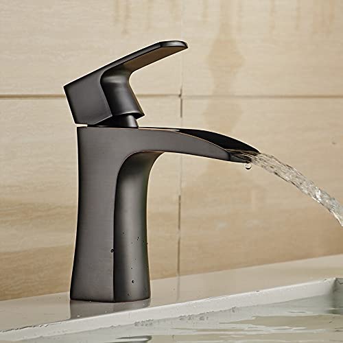 RAUGAJ Wasserhähne, Becken Wasserhähne Messing Wasserfall Badezimmer Becken Wasserhahn Quadratausgase Eingriff Deck Waschtisch Mischmischer Wasser Wasserhähne/Schwarz RAUGAJ Wasserhähne, Becken Wasserhähne Messing Wasserfall Badezimmer Becken Wasserhahn Quadratausgase Eingriff Deck Waschtisch Mischmischer Wasser Wasserhähne/Schwarz von RAUGAJ