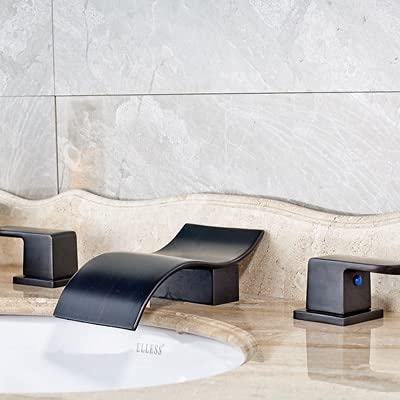 RAUGAJ Wasserhähne, Hochwertiger Badezimmer Wasserhahn 3Pc -Becken Wasser Versichert Zwei Griffe Drei Löcher/Stil B RAUGAJ Wasserhähne, Hochwertiger Badezimmer Wasserhahn 3Pc -Becken Wasser Versichert Zwei Griffe Drei Löcher/Stil B von RAUGAJ
