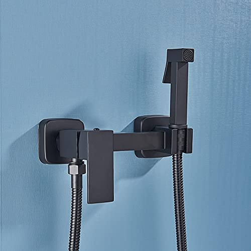 RAUGAJ Wasserhähne, Küchenarmatur Bidet Wasserhahn Messing Duschheilmaschine Mixer Kalte Heiße Wassermischer Kran Quadratschuhe Sprühgerät Kopf -Tipp Toilettenarmaturen Wasserhähne/Matte Schwarz B RAUGAJ Wasserhähne, Küchenarmatur Bidet Wasserhahn Messing Duschheilmaschine Mixer Kalte Heiße Wassermischer Kran Quadratschuhe Sprühgerät Kopf -Tipp Toilettenarmaturen Wasserhähne/Matte Schwarz B von RAUGAJ