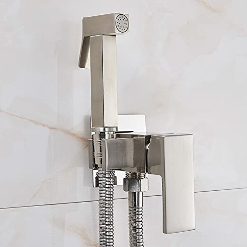 RAUGAJ Wasserhähne, Küchenarmatur Bidet Wasserhahn Messing Duschheilmaschine Mixer Kalte Heiße Wassermischer Kran Quadratschuhe Sprühgerät Kopf -Tipp Toilettenarmaturen Wasserhähne/Nickle Gebürstet RAUGAJ Wasserhähne, Küchenarmatur Bidet Wasserhahn Messing Duschheilmaschine Mixer Kalte Heiße Wassermischer Kran Quadratschuhe Sprühgerät Kopf -Tipp Toilettenarmaturen Wasserhähne/Nickle Gebürstet von RAUGAJ