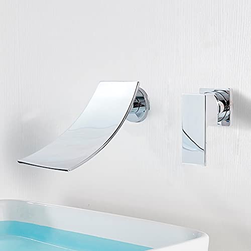 RAUGAJ Wasserhähne, Küchenarmaturd/Matt Schwarzer Wasserfall -Basin -Wasserhahnwand Für Badezimmer Wasserhähne Badewaschbecken Tap Badewanne Heißer Und Kalter Wassermixer/Chrom B RAUGAJ Wasserhähne, Küchenarmaturd/Matt Schwarzer Wasserfall -Basin -Wasserhahnwand Für Badezimmer Wasserhähne Badewaschbecken Tap Badewanne Heißer Und Kalter Wassermixer/Chrom B von RAUGAJ