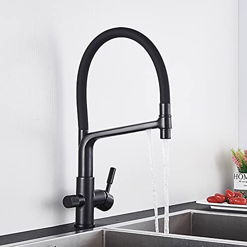 RAUGAJ Wasserhähne, Küchenwasserfilter Wasserhahn Küche Wasserhähne Dual Spout Filter Wasserhahnmischer 360 Grad Rotation Wasserreinigungsfunktion Zapfen/Schwarz B RAUGAJ Wasserhähne, Küchenwasserfilter Wasserhahn Küche Wasserhähne Dual Spout Filter Wasserhahnmischer 360 Grad Rotation Wasserreinigungsfunktion Zapfen/Schwarz B von RAUGAJ