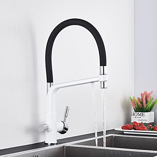 RAUGAJ Wasserhähne, Küchenwasserfilter Wasserhahn Küche Wasserhähne Dual Spout Filter Wasserhahnmischer 360 Grad Rotation Wasserreinigungsfunktion Zapfen/Weiß B RAUGAJ Wasserhähne, Küchenwasserfilter Wasserhahn Küche Wasserhähne Dual Spout Filter Wasserhahnmischer 360 Grad Rotation Wasserreinigungsfunktion Zapfen/Weiß B von RAUGAJ