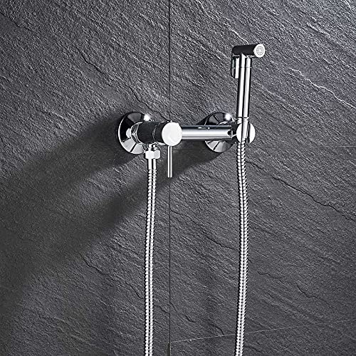 RAUGAJ Wasserhähne, Messing Chrom Bidet Wasserhahn Duschhöhlenmixer Kalte Heiße Muslimische Ducha Higienica Wassermischer Crane Square Duschsprühkopf/Chrom B RAUGAJ Wasserhähne, Messing Chrom Bidet Wasserhahn Duschhöhlenmixer Kalte Heiße Muslimische Ducha Higienica Wassermischer Crane Square Duschsprühkopf/Chrom B von RAUGAJ
