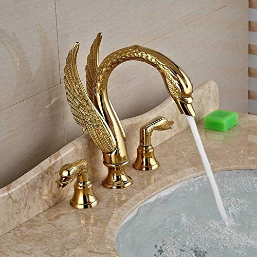 RAUGAJ Wasserhähne, Soild Kupferd Finish Badezimmer Wasserhahn Luxusdenes -Form -Basin Tap Dual Griff Deck Mount/Typ B RAUGAJ Wasserhähne, Soild Kupferd Finish Badezimmer Wasserhahn Luxusdenes -Form -Basin Tap Dual Griff Deck Mount/Typ B von RAUGAJ