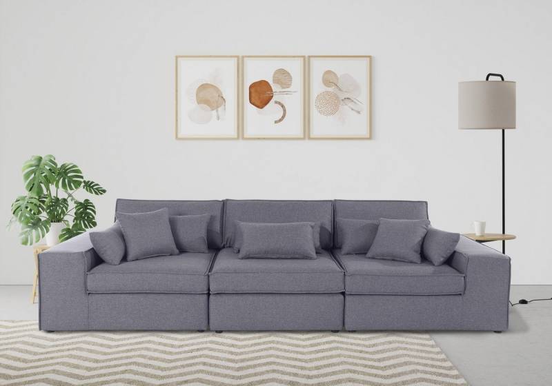 OTTO home 3-Sitzer Florid, 3 Teile, bestehend aus Modulen, viele Bezugsqualitäten, auch in Cord von OTTO home