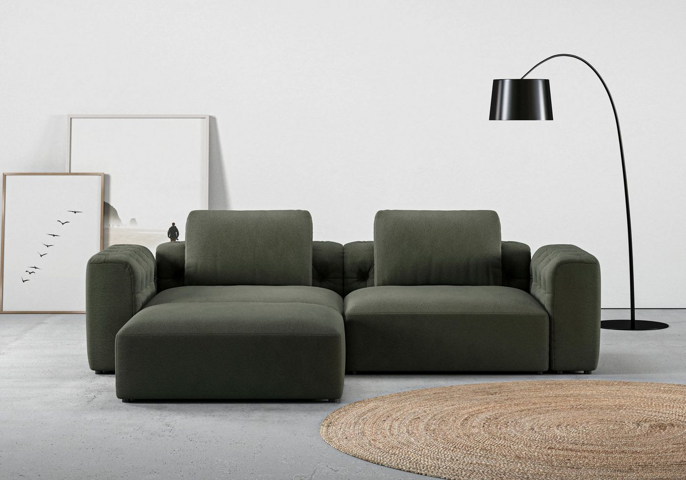 RAUM.ID Ecksofa Cushid L-Form, Modulset, bestehend aus 3 Teilen von RAUM.ID