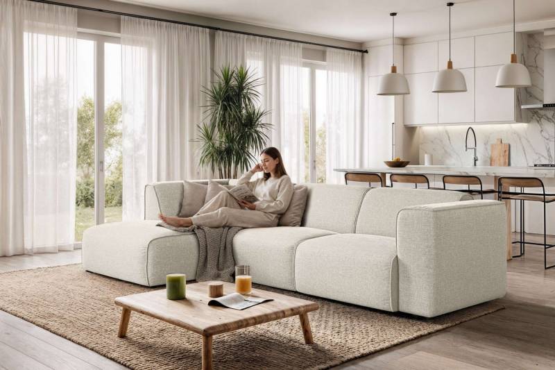 OTTO home Ecksofa Merid L-Form, jederzeit durch Module erweiterbar, B/T/H: 295/162/70 cm, als Modul oder separat verwendbar, für individuelle Zusammenstellung OTTO home Ecksofa Merid L-Form, jederzeit durch Module erweiterbar, B/T/H: 295/162/70 cm, als Modul oder separat verwendbar, für individuelle Zusammenstellung von OTTO home