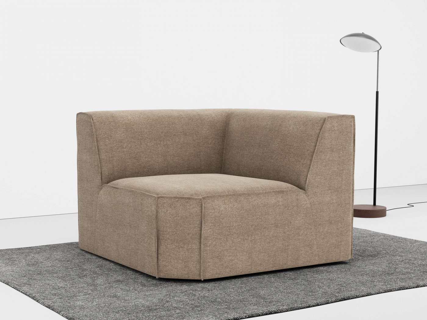 RAUM.ID Sofa-Eckelement Norvid, modular, mit Kaltschaum, große Auswahl an Modulen und Polsterung von RAUM.ID