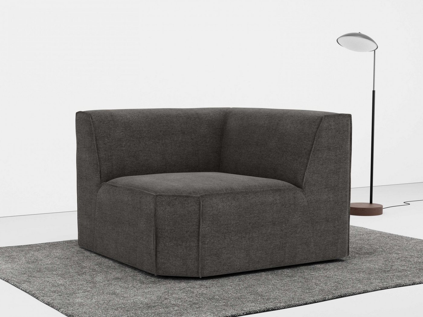 RAUM.ID Sofa-Eckelement Norvid, modular, mit Kaltschaum, große Auswahl an Modulen und Polsterung von RAUM.ID