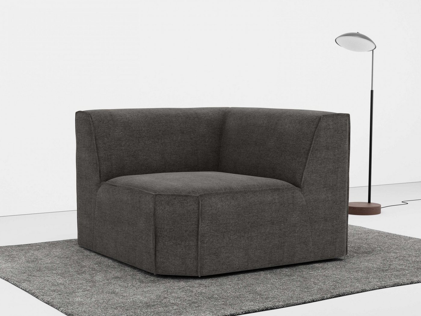 RAUM.ID Sofa-Eckelement Norvid, modular, mit Komfortschaum, große Auswahl an Modulen und Polsterung von RAUM.ID