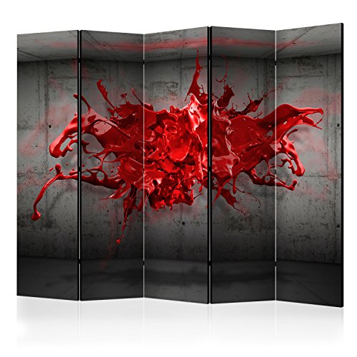 murando Raumteiler 3D Optik Foto Paravent 225x172 cm beidseitig auf Vlies-Leinwand Bedruckt Trennwand Spanische Wand Sichtschutz Raumtrenner rot grau a-A-0186-z-c murando Raumteiler 3D Optik Foto Paravent 225x172 cm beidseitig auf Vlies-Leinwand Bedruckt Trennwand Spanische Wand Sichtschutz Raumtrenner rot grau a-A-0186-z-c von BIOMBO B&D XXL