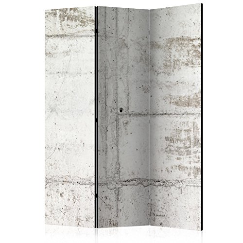 murando Raumteiler Beton Loft 135x172 cm beidseitig auf Vlies-Leinwand Bedruckt Trennwand Spanische Wand Sichtschutz Raumtrenner grau f-A-0458-z-b von RAUMTEILER / PARAVENT B&D XXL