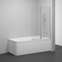 10° - Badewannenabtrennung zweiteilig 10CVS2, rechts, 99x150 cm, Satin/Glas transparent 7QRA0U03Z1 - Ravak von RAVAK