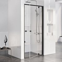 Pivot PDOP1 Duschtür 90 x 190cm aus wasserabweisendem Klarglas, schwarzes Finish (03G70300Z1) - Ravak von RAVAK