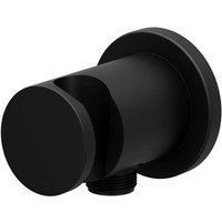 Ravak - Chrome - Wandanschlussbogen mit Halterung, schwarz matt X07P672 von RAVAK
