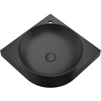 Ravak - Yard - Eckwaschtisch 45x45 cm, ohne Überlauf, Loch für Armatur, mattschwarz XJX0D245000 Ravak - Yard - Eckwaschtisch 45x45 cm, ohne Überlauf, Loch für Armatur, mattschwarz XJX0D245000 von RAVAK