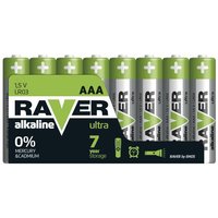 EMOS RAVER Ultra Alkaline AAA Micro Batterien 1,5V, LR03, 8 Stück Vorratspack, 7 Jahre lagerfähig, B79118 von RAVER