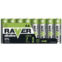 Emos Raver Ultra Alkaline aa Mignon Batterien 1,5V, LR6, 8 Stück Vorratspack, 7 Jahre lagerfähig, B79218 von RAVER