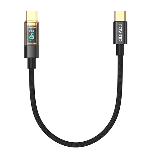 RAVIAD USB C Kabel 240W [0.5M] PD3.1 Schnellladekabel USB C auf USB C Nylon Geflochten QC4.0 Typ C Ladekabel Ladegerät für iPhone 16 15 Pro SamsungGalaxy S24 S23 S22 Pixel 7 iPadPro MacBookAir Tablets von RAVIAD