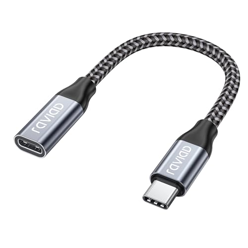RAVIAD USB C Verlängerungs Kabel 50CM, USB Type C 3.2 Verlängerung Unterstützt 10Gpbs/100W und 4K@60Hz Kompatibel mit iPhone 15 Pro Max, MacBook Pro, Pad Pro, XPS 15, Galaxy S24/S23 RAVIAD USB C Verlängerungs Kabel 50CM, USB Type C 3.2 Verlängerung Unterstützt 10Gpbs/100W und 4K@60Hz Kompatibel mit iPhone 15 Pro Max, MacBook Pro, Pad Pro, XPS 15, Galaxy S24/S23 von RAVIAD