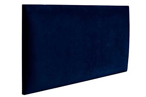 RAVIO Wandpaneele gepolstert | 3D Wandverkleidung mit Schaumstoff | Wandkissen als Kopfteil für Bett | Wanddekoration für Schlafzimmer, Kinderzimmer, Büro, Diele | (Navy Blau, 60x30 cm) von RAVIO