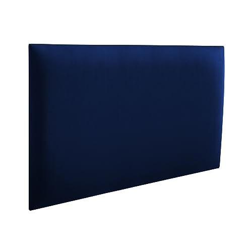 RAVIO Wandpaneele gepolstert | 3D Wandverkleidung mit Schaumstoff | Wandkissen als Kopfteil für Bett | Wanddekoration für Schlafzimmer, Kinderzimmer, Büro, Diele | (Navy Blau, 50x30 cm) von RAVIO