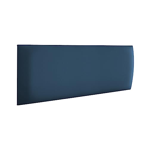 RAVIO Wandpaneele gepolstert | 3D Wandverkleidung mit Schaumstoff | Wandkissen als Kopfteil für Bett | Wanddekoration für Schlafzimmer, Kinderzimmer, Büro, Diele | (Soft 09 - Navyblau, 50x15 cm) von RAVIO