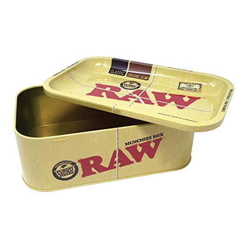 RAW Munchies Aufbewahrungsbox aus Metall, 27,3 x 17,1 cm von RAW