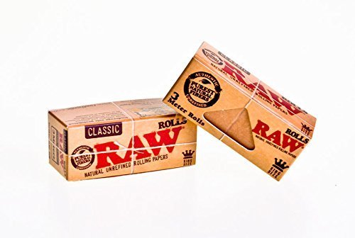 RAW Classic King Size Rolls Blättchen 5 Stück (5x3m) von RAW