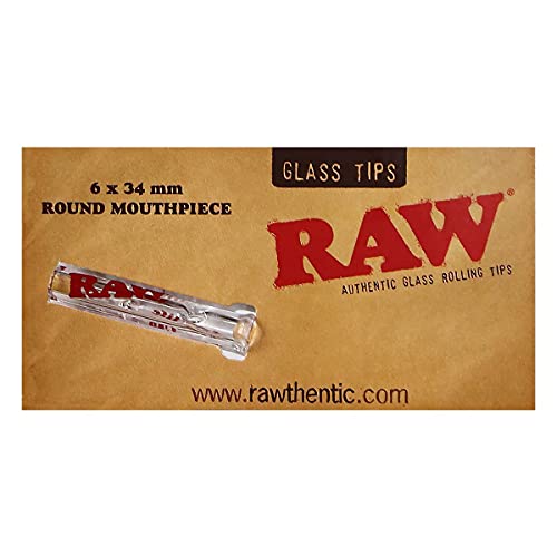 RAW Glass Tips 6 x 34 mm Round Mouthpiece von RAW