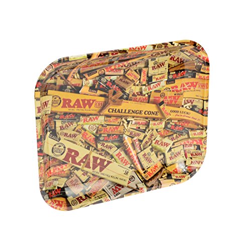 RAW Mixed Products Large Drehtablett Metall 1 Tray, Mittel von Roll With Us Depot